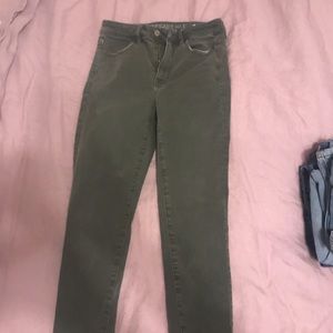 Olive jeans